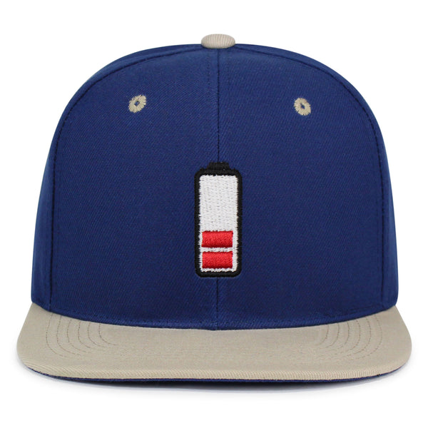 Low Battery Snapback Hat Embroidered Hip-Hop Baseball Cap Phone