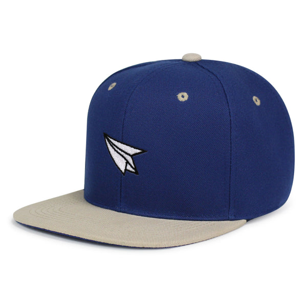 Paper Airplane Snapback Hat Embroidered Hip-Hop Baseball Cap Plane Sky