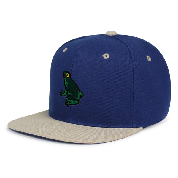 Frog Snapback Hat Embroidered Hip-Hop Baseball Cap Pond