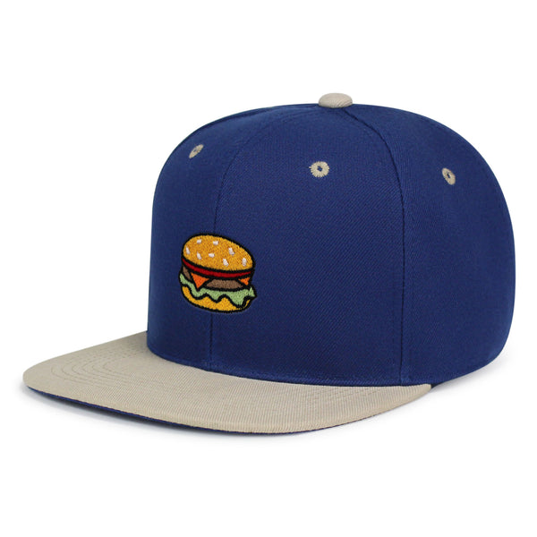 Hamburger Snapback Hat Embroidered Hip-Hop Baseball Cap Fast Food