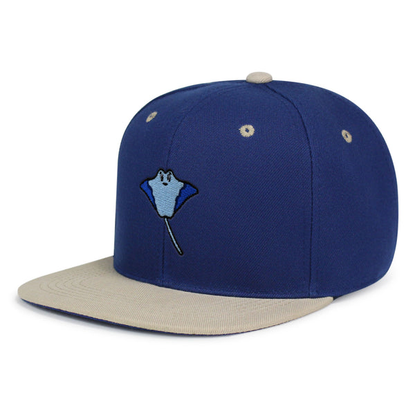 Stingray Snapback Hat Embroidered Hip-Hop Baseball Cap Fishing Ocean