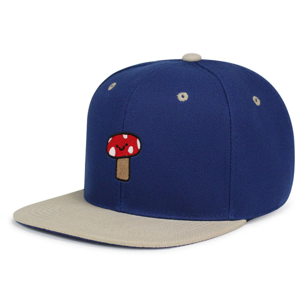 Mushroom Snapback Hat Embroidered Hip-Hop Baseball Cap Cute