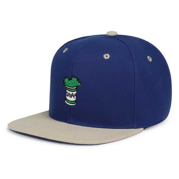 Spinach Leaf  Snapback Hat Embroidered Hip-Hop Baseball Cap Captain