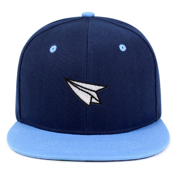 Paper Airplane Snapback Hat Embroidered Hip-Hop Baseball Cap Plane Sky