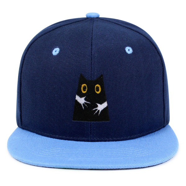 Hugs Snapback Hat Embroidered Hip-Hop Baseball Cap Black Cat Mom