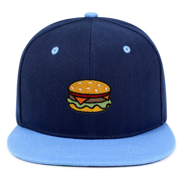 Hamburger Snapback Hat Embroidered Hip-Hop Baseball Cap Fast Food