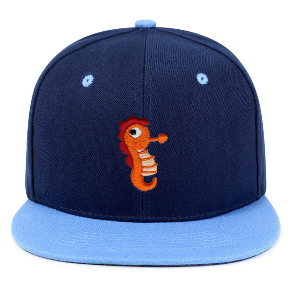 Sea Horse Snapback Hat Embroidered Hip-Hop Baseball Cap Ocean Fish