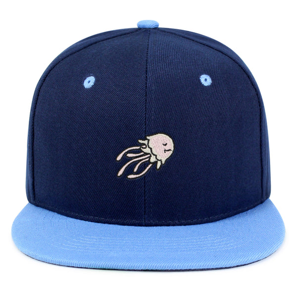 Jellyfish Snapback Hat Embroidered Hip-Hop Baseball Cap Fish Nature