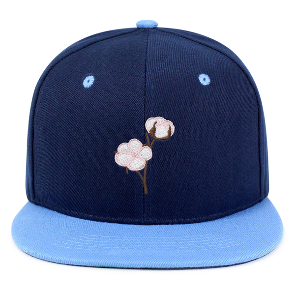 Cotton Flower Snapback Hat Embroidered Hip-Hop Baseball Cap Tree