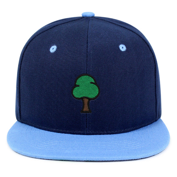 Tree  Snapback Hat Embroidered Hip-Hop Baseball Cap Green