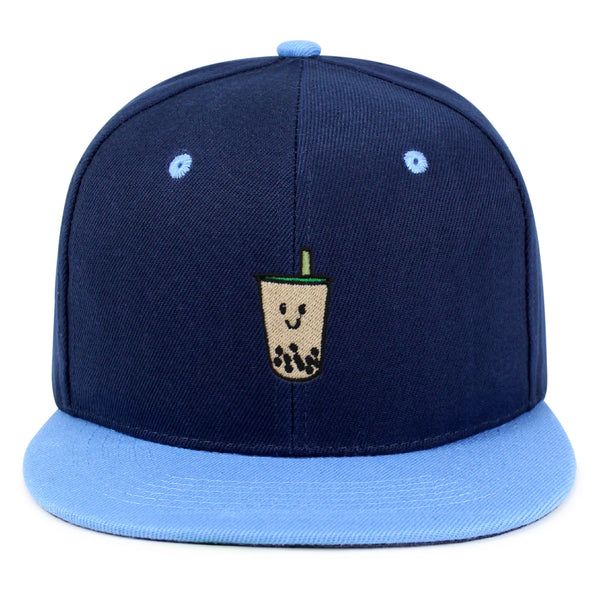 Boba Tea  Snapback Hat Embroidered Hip-Hop Baseball Cap Pearl