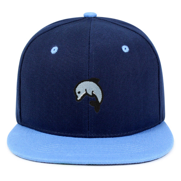 Dolphin Snapback Hat Embroidered Hip-Hop Baseball Cap Ocean Cute