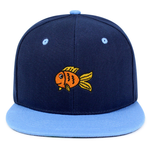 Goldfish Snapback Hat Embroidered Hip-Hop Baseball Cap Finding Fish