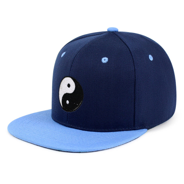 Ying Yang Snapback Hat Embroidered Hip-Hop Baseball Cap Asian Meditation