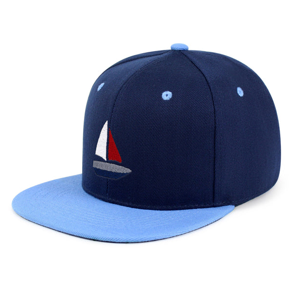 Cute Boat Snapback Hat Embroidered Hip-Hop Baseball Cap Sailor Ocean