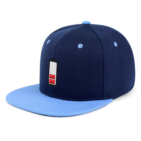 Low Battery Snapback Hat Embroidered Hip-Hop Baseball Cap Phone