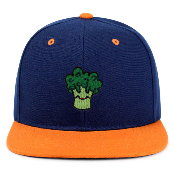 Broccoli Snapback Hat Embroidered Hip-Hop Baseball Cap Vegan Vegetable