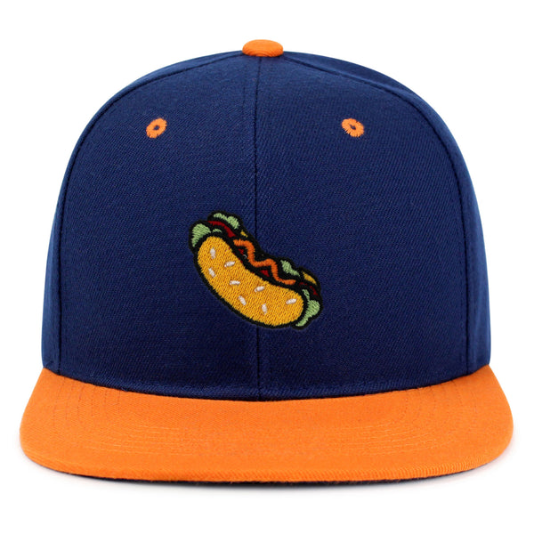 Hot Dog Snapback Hat Embroidered Hip-Hop Baseball Cap Fast Food