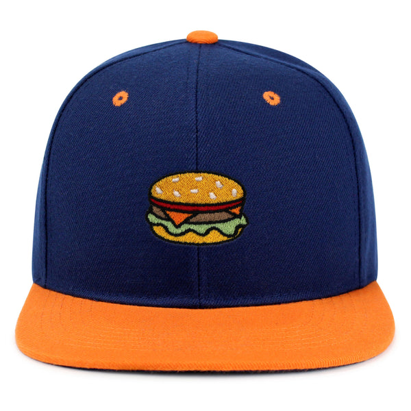 Hamburger Snapback Hat Embroidered Hip-Hop Baseball Cap Fast Food