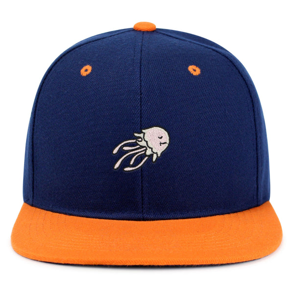 Jellyfish Snapback Hat Embroidered Hip-Hop Baseball Cap Fish Nature