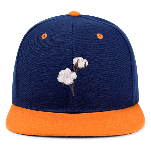 Cotton Flower Snapback Hat Embroidered Hip-Hop Baseball Cap Tree