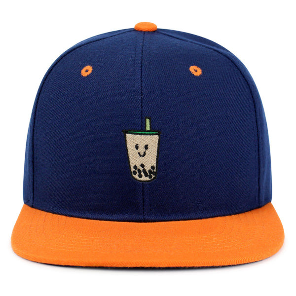 Boba Tea  Snapback Hat Embroidered Hip-Hop Baseball Cap Pearl