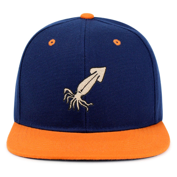 Squid Snapback Hat Embroidered Hip-Hop Baseball Cap Fishing