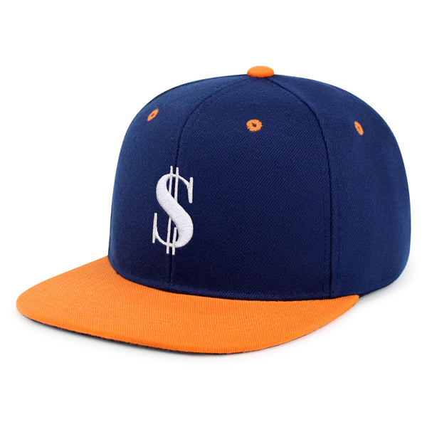 Dollar Sign Snapback Hat Embroidered Hip-Hop Baseball Cap Money Cash