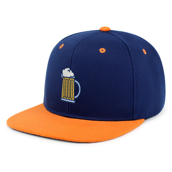 Beer Mug Snapback Hat Embroidered Hip-Hop Baseball Cap Pub Mug