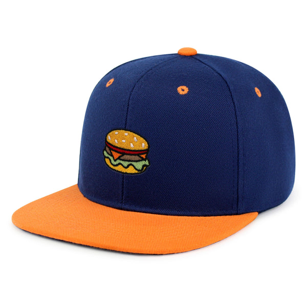 Hamburger Snapback Hat Embroidered Hip-Hop Baseball Cap Fast Food