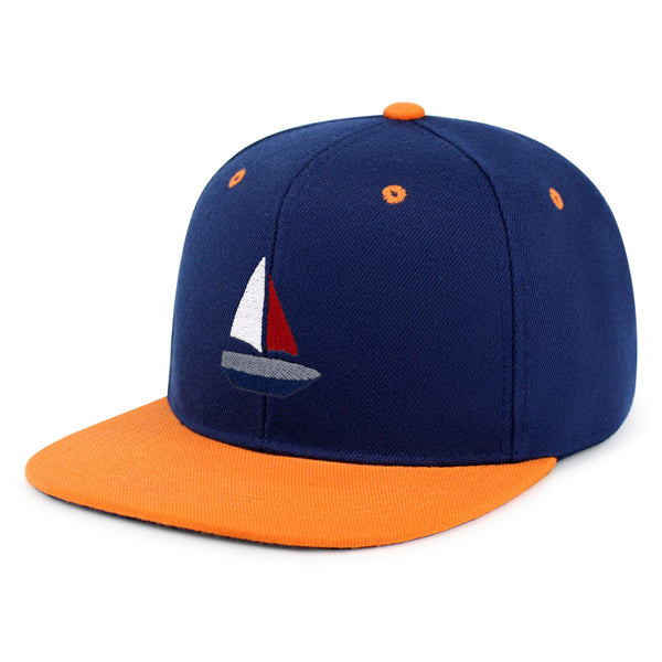 Cute Boat Snapback Hat Embroidered Hip-Hop Baseball Cap Sailor Ocean