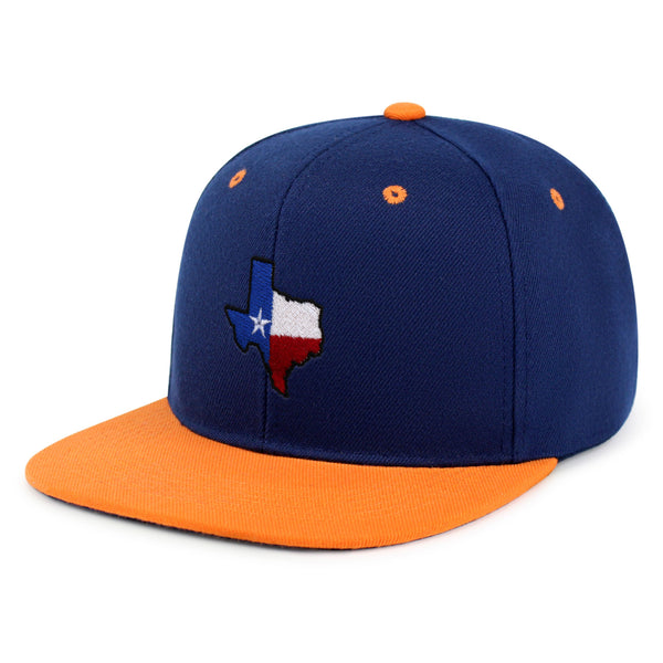 Texas Snapback Hat Embroidered Hip-Hop Baseball Cap Map Flag