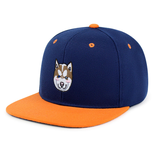 Odd eyes Snapback Hat Embroidered Hip-Hop Baseball Cap Huskey Dog