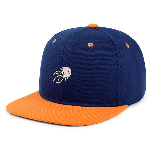 Jellyfish Snapback Hat Embroidered Hip-Hop Baseball Cap Fish Nature