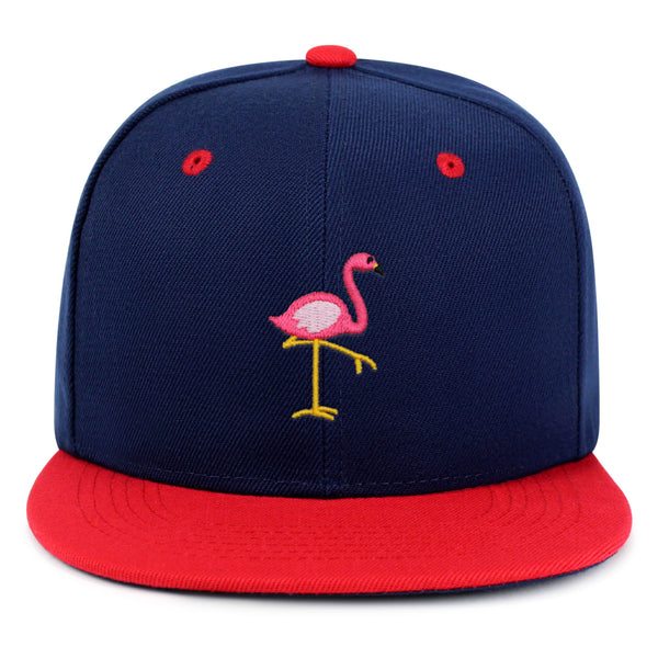 Flamingo Snapback Hat Embroidered Hip-Hop Baseball Cap Bird Pink