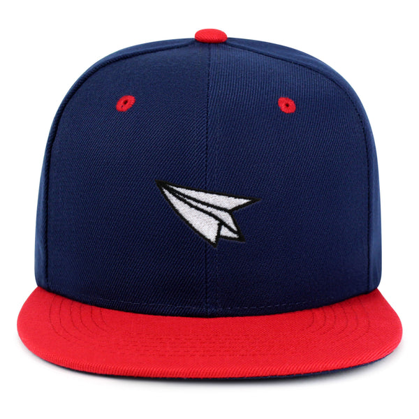 Paper Airplane Snapback Hat Embroidered Hip-Hop Baseball Cap Plane Sky