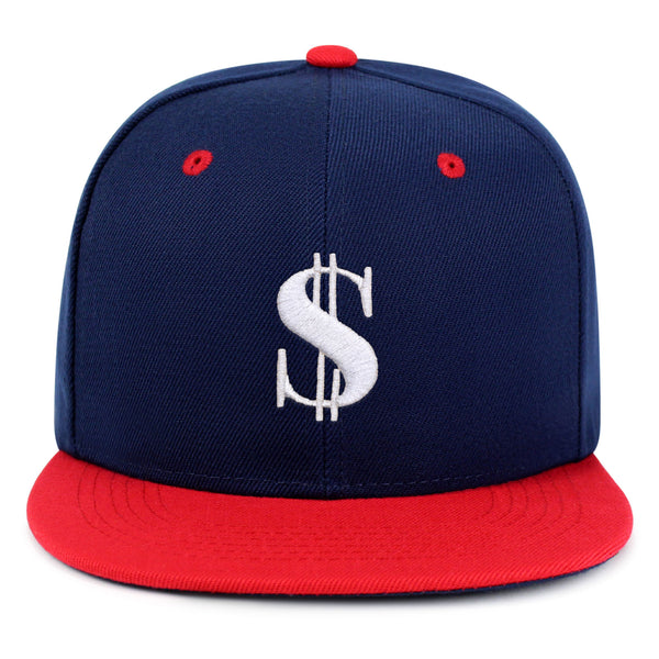 Dollar Sign Snapback Hat Embroidered Hip-Hop Baseball Cap Money Cash