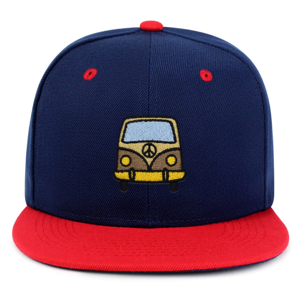 Hippie Van Snapback Hat Embroidered Hip-Hop Baseball Cap RV VW