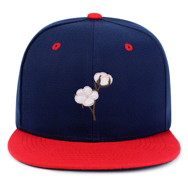 Cotton Flower Snapback Hat Embroidered Hip-Hop Baseball Cap Tree