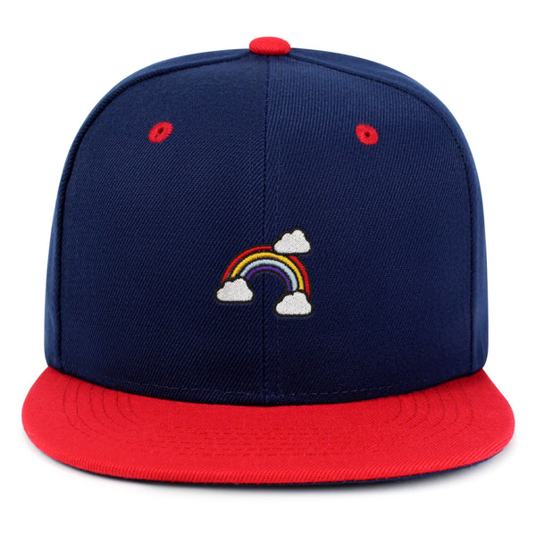 Rainbow Snapback Hat Embroidered Hip-Hop Baseball Cap Cute