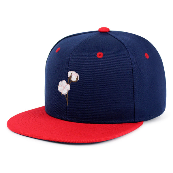 Cotton Flower Snapback Hat Embroidered Hip-Hop Baseball Cap Tree