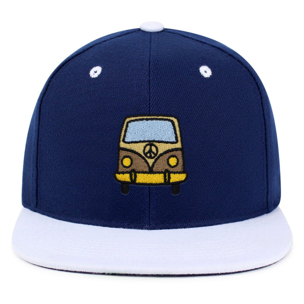 Hippie Van Snapback Hat Embroidered Hip-Hop Baseball Cap RV VW