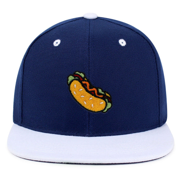 Hot Dog Snapback Hat Embroidered Hip-Hop Baseball Cap Fast Food