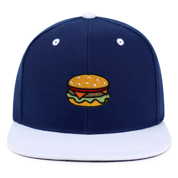 Hamburger Snapback Hat Embroidered Hip-Hop Baseball Cap Fast Food