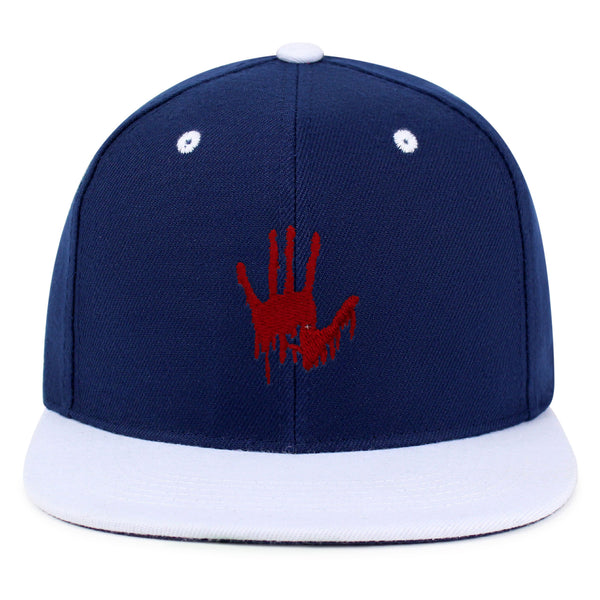 Bloody Hand Snapback Hat Embroidered Hip-Hop Baseball Cap Horror