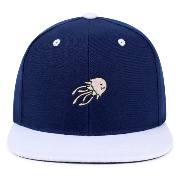 Jellyfish Snapback Hat Embroidered Hip-Hop Baseball Cap Fish Nature