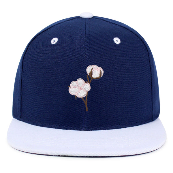 Cotton Flower Snapback Hat Embroidered Hip-Hop Baseball Cap Tree