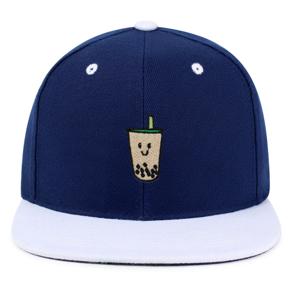 Boba Tea  Snapback Hat Embroidered Hip-Hop Baseball Cap Pearl