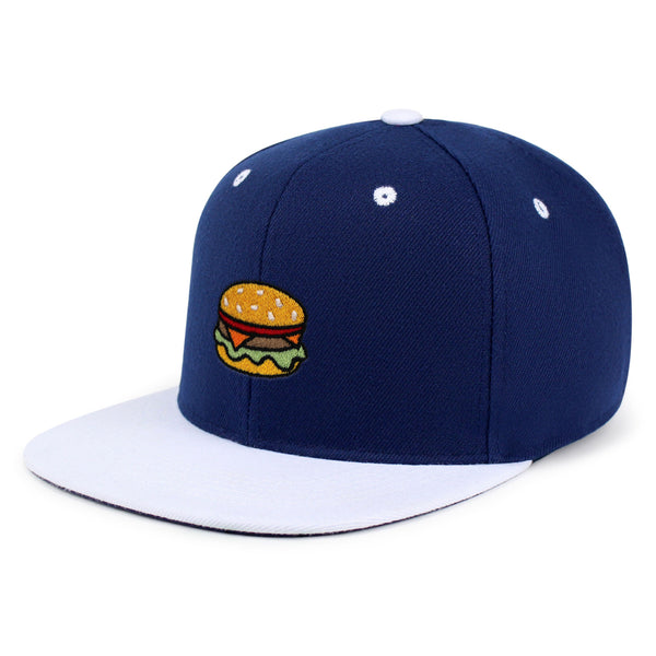 Hamburger Snapback Hat Embroidered Hip-Hop Baseball Cap Fast Food