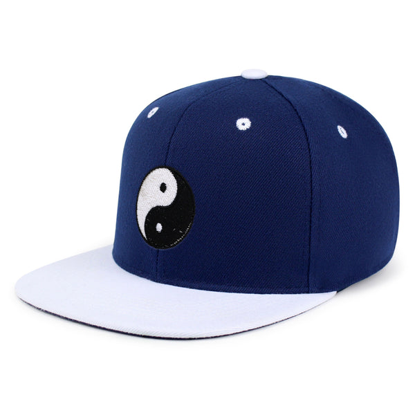 Ying Yang Snapback Hat Embroidered Hip-Hop Baseball Cap Asian Meditation